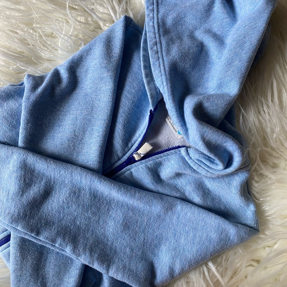J. Crew Crewcuts Light Blue Full-Zip Hoodie, Size 10